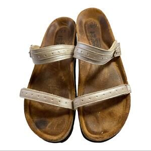 NAOT Metallic Look Leather Sandals EU 42 US 11